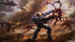 Zerg science fiction battles starcraft ii Terran