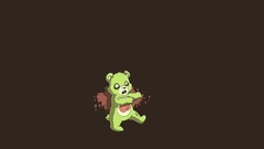 Zombies teddy bears minimalistic Simple Background