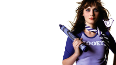 Zooey Deschanel white background