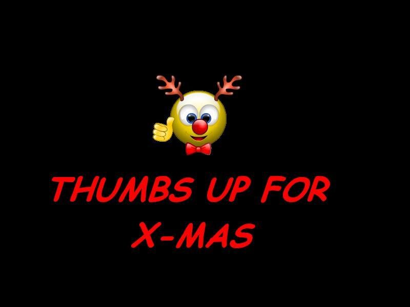 thumbs up for x-mas