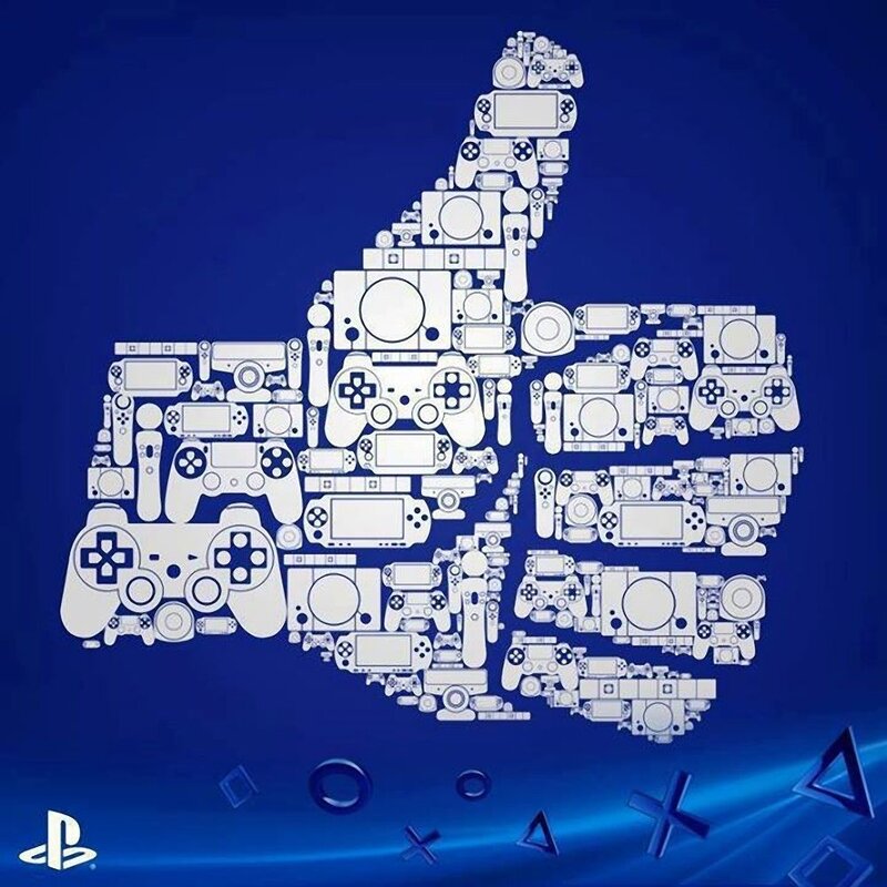 Thumbs-up Made of Controllers