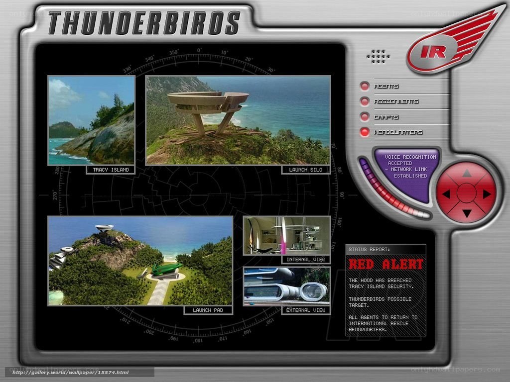 Thunderbirds control panel