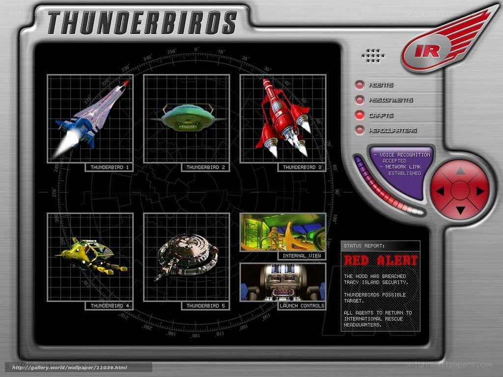 Thunderbirds control panel