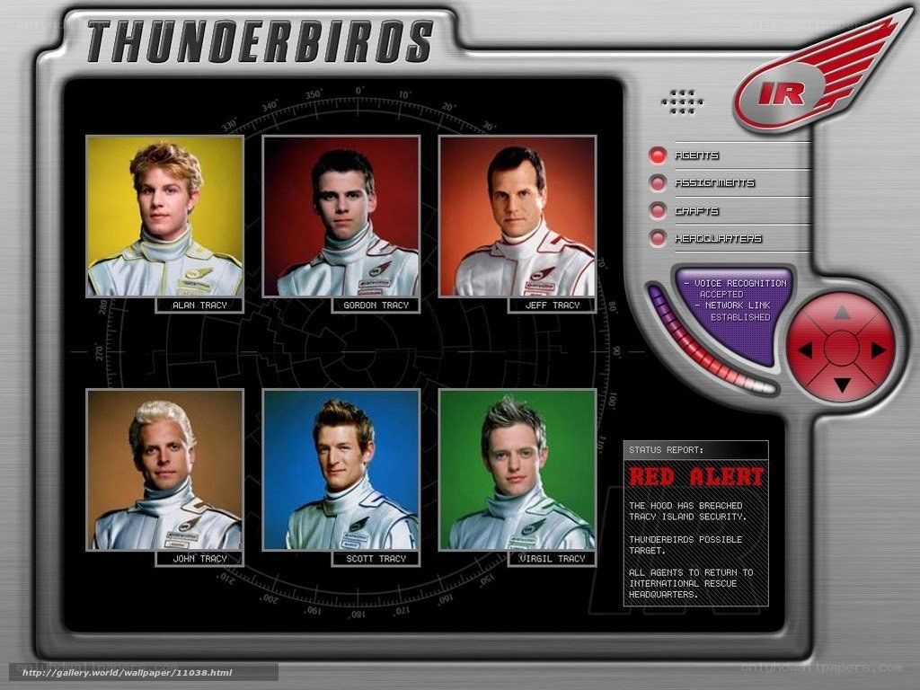 Thunderbirds crew interface