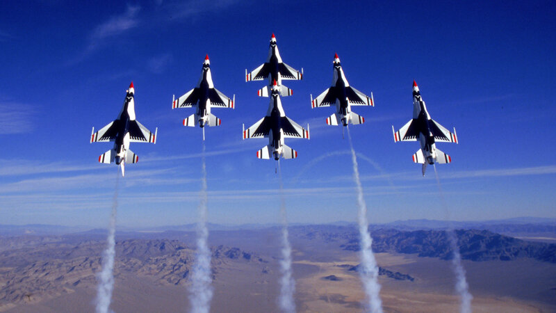 Thunderbirds in formation