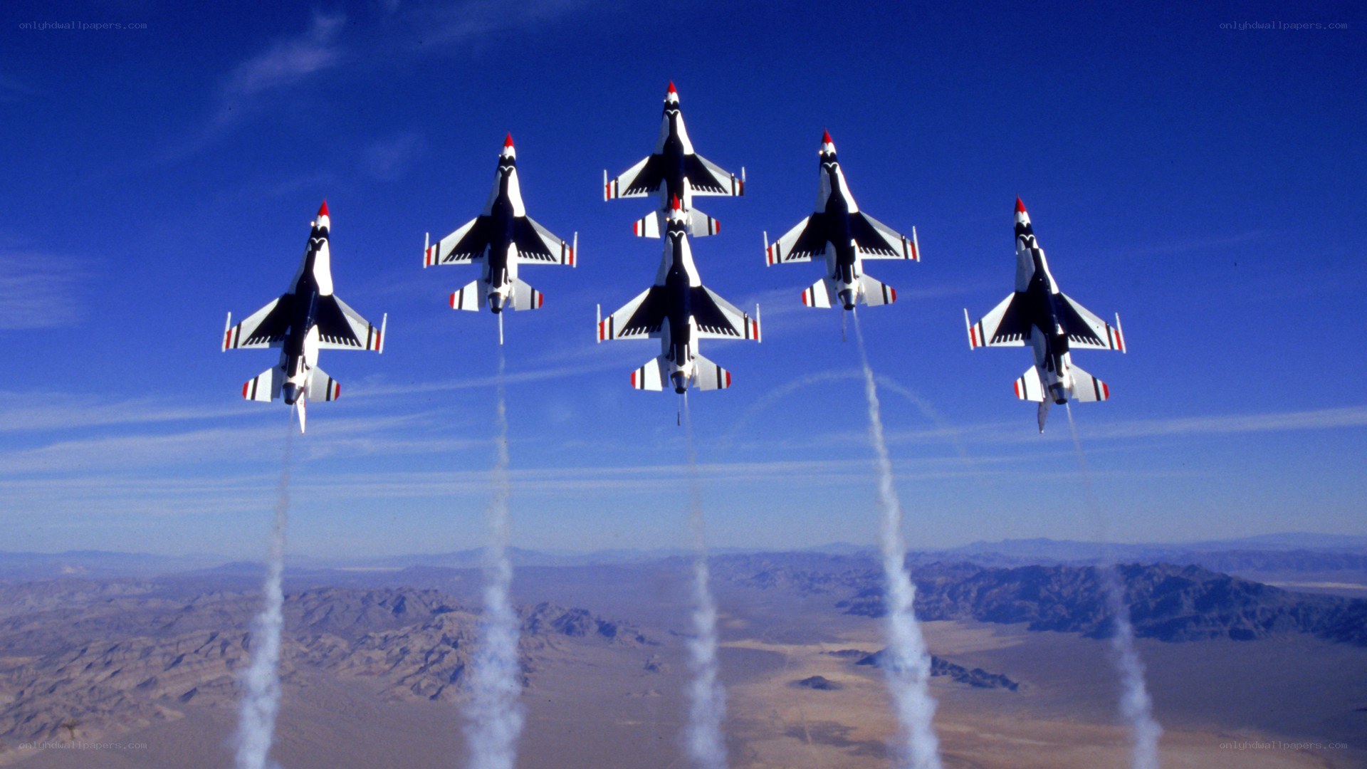 Thunderbirds in formation