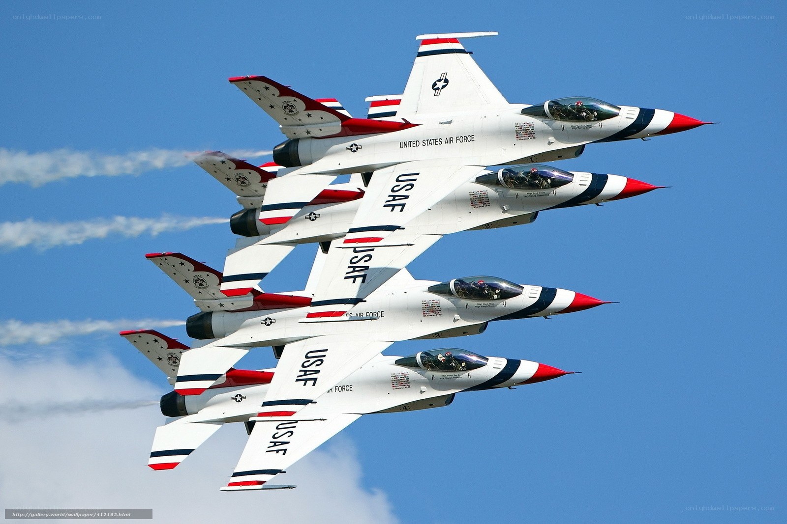 Thunderbirds in formation