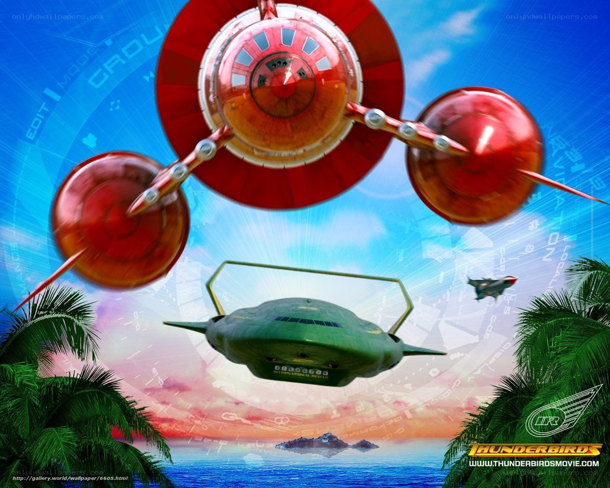 Thunderbirds in tropical setting