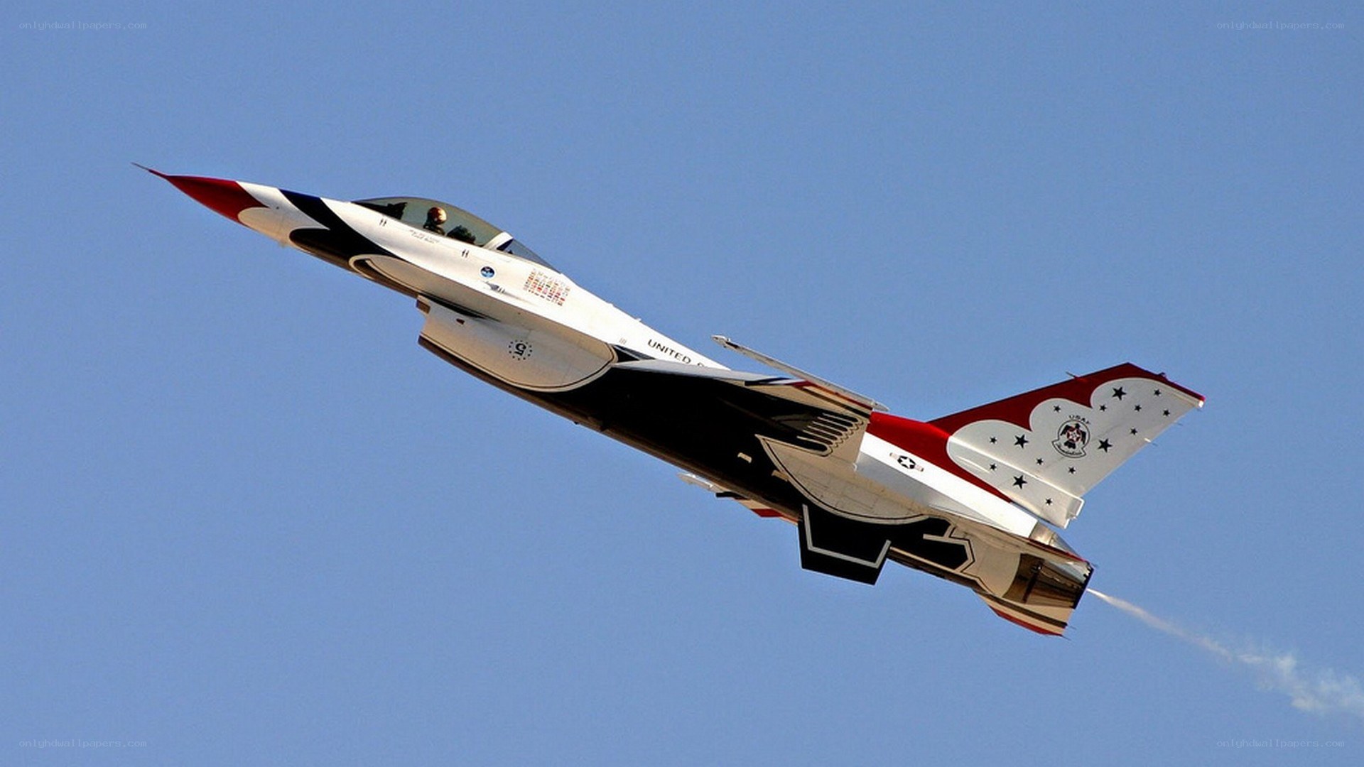 Thunderbirds jet in flight