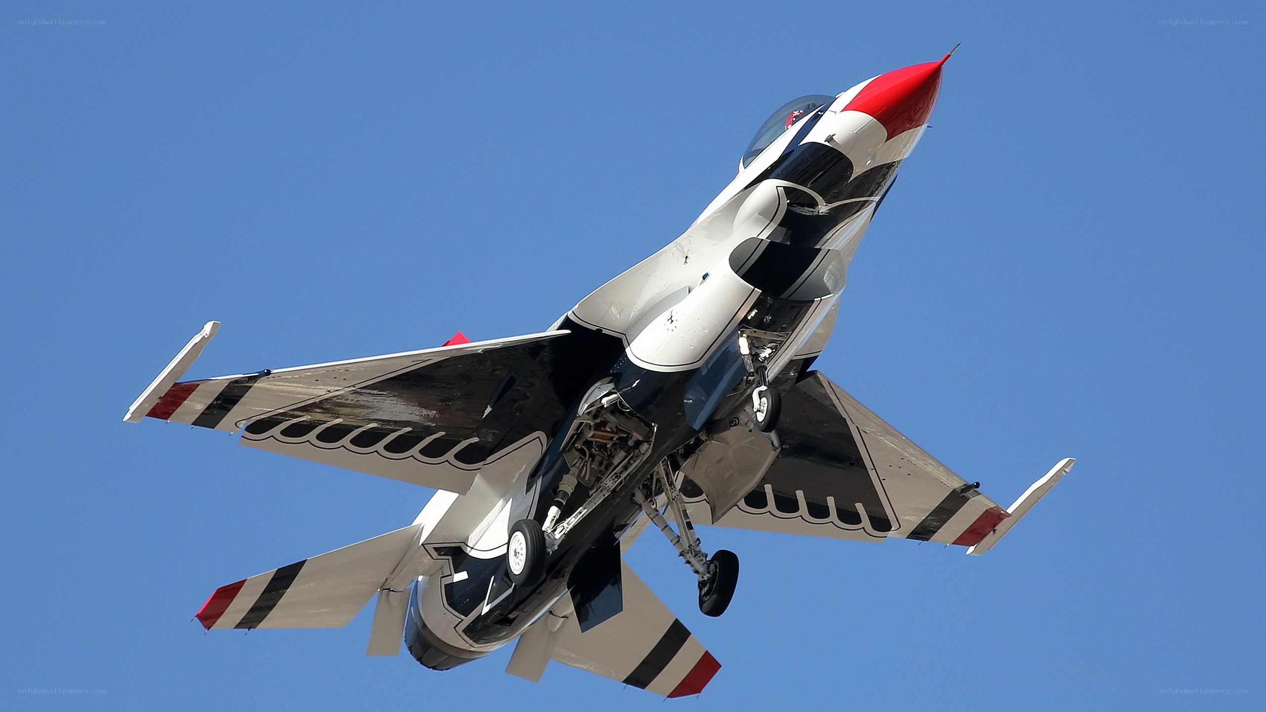 Thunderbirds jet in flight