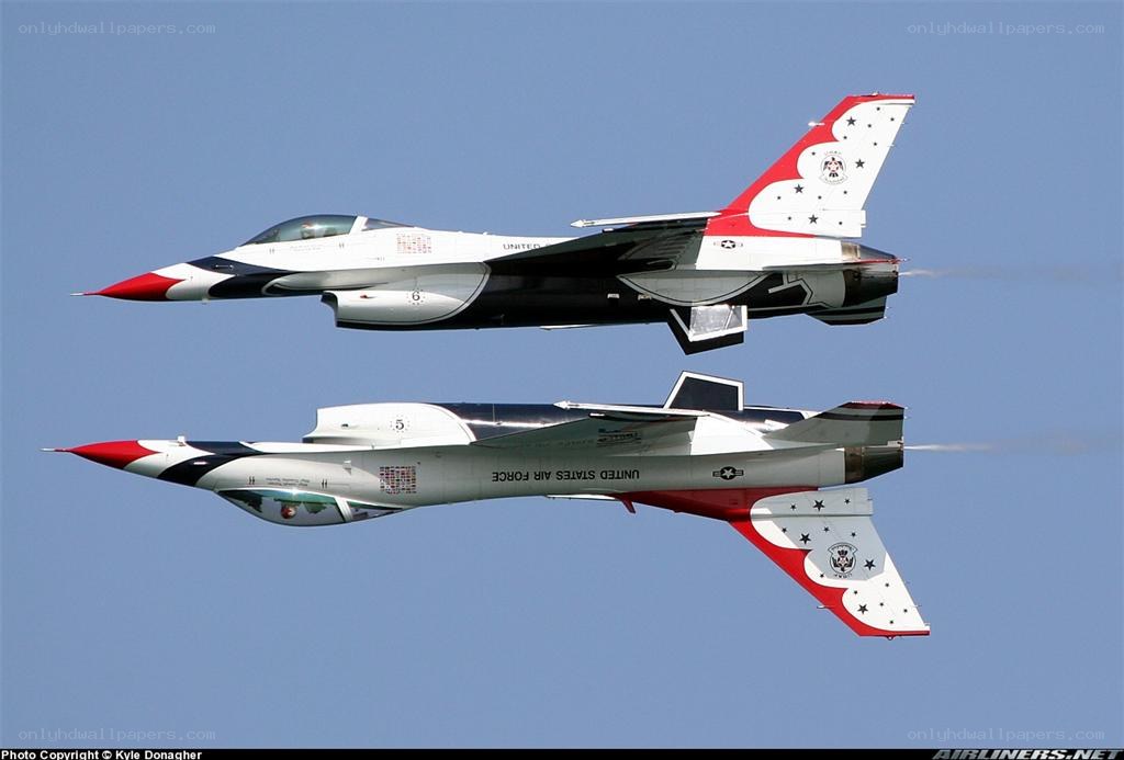 Thunderbirds jets in formation