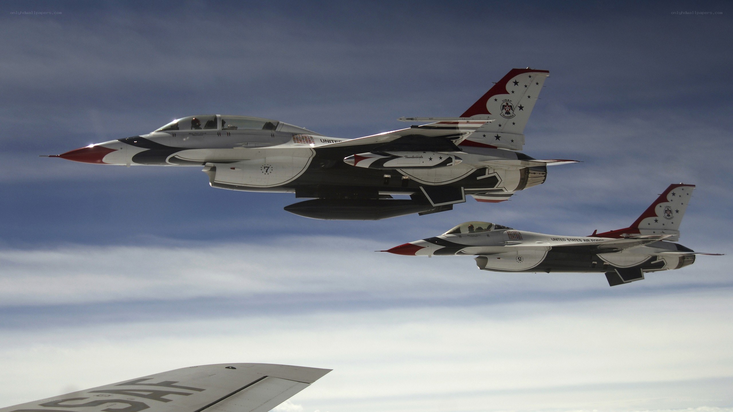 Thunderbirds jets in formation