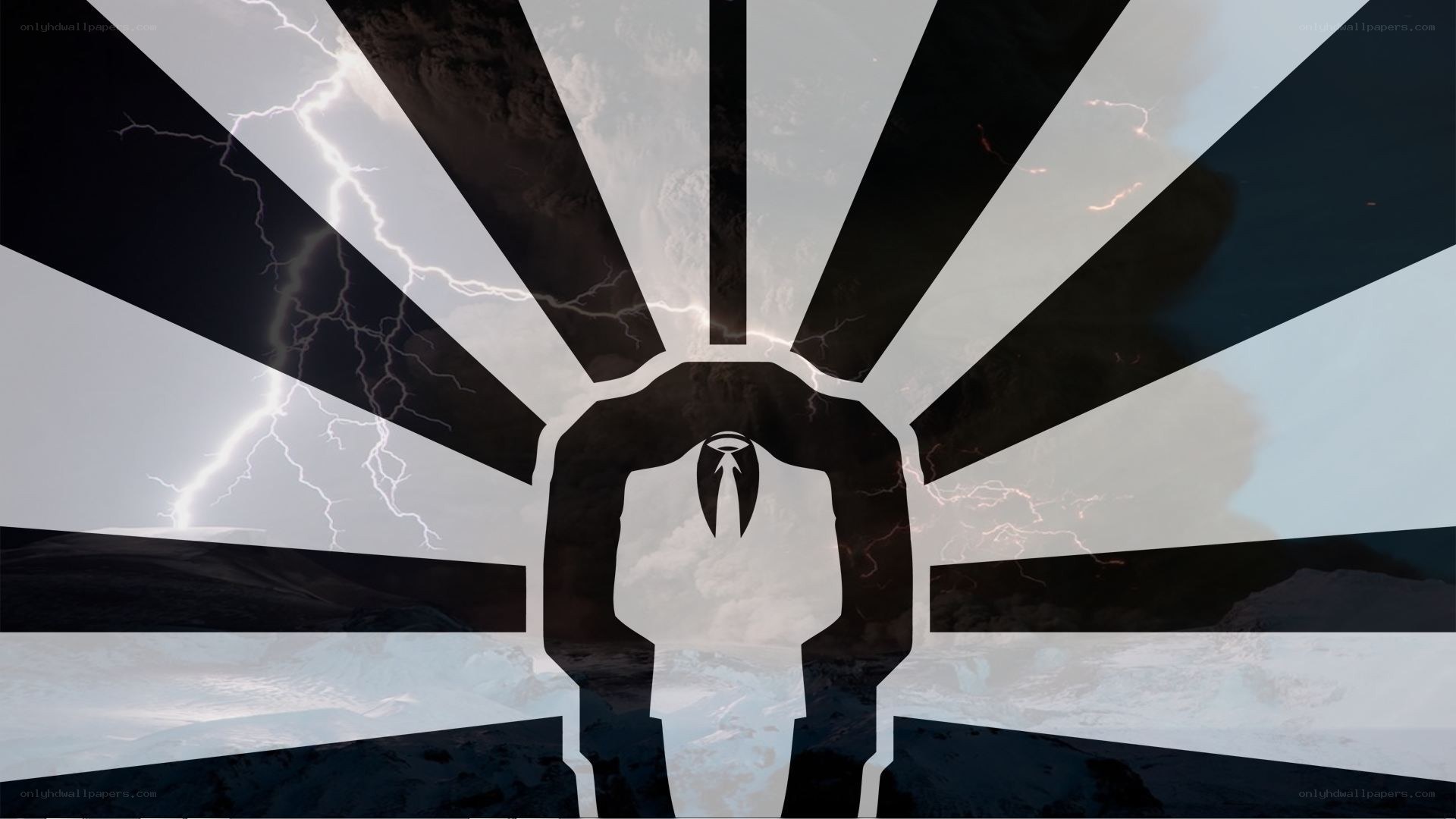 Thunderous fist silhouette