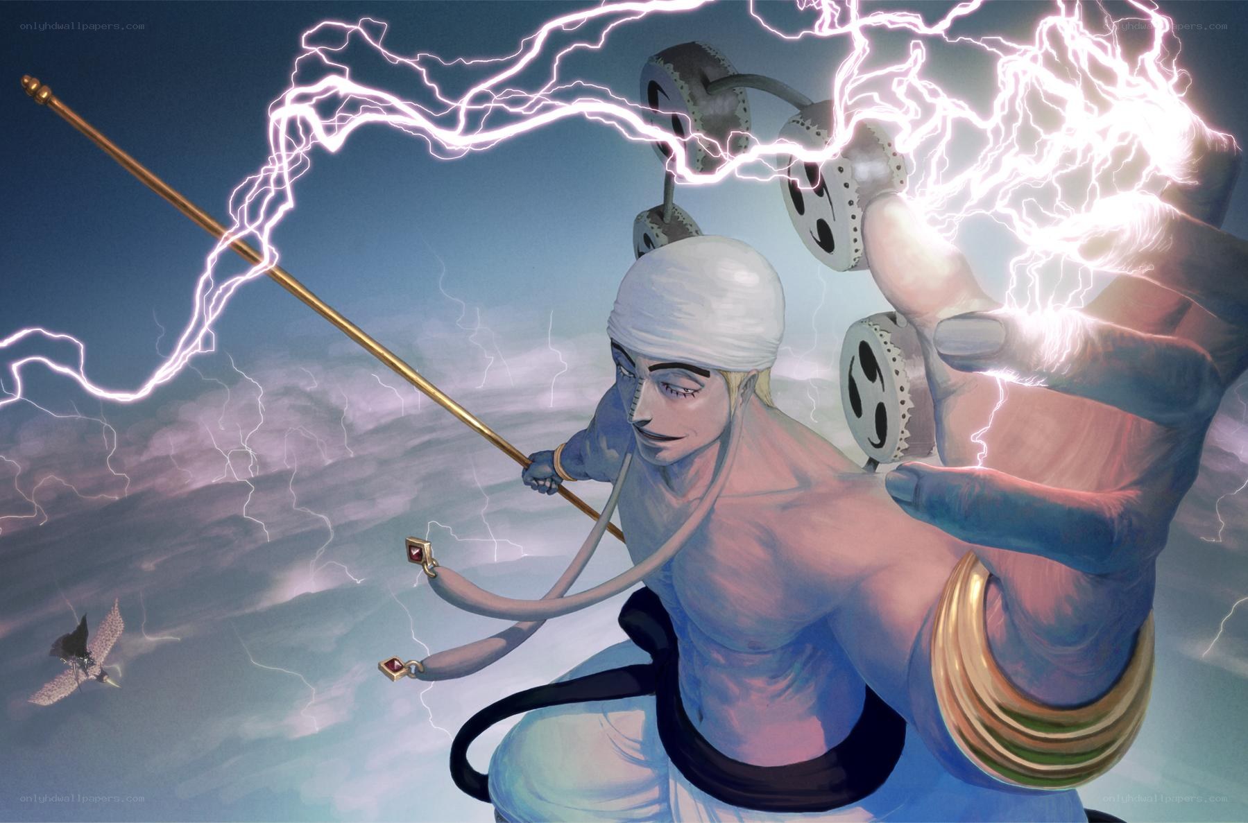 Thunderous warrior in battle