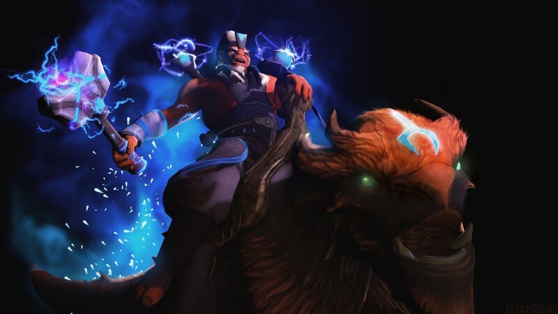 Thunderous warrior on a beast
