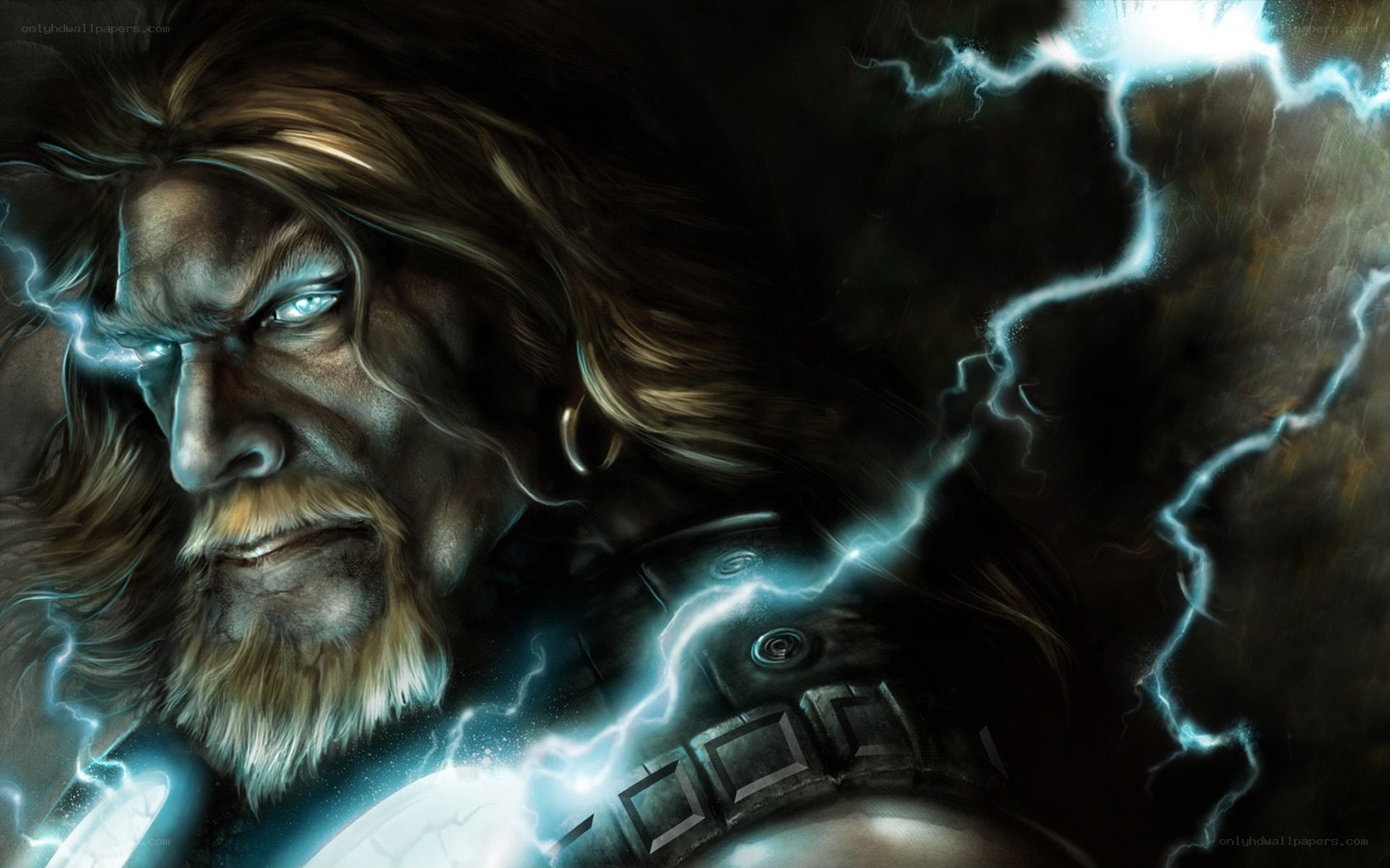 Thunderous warrior with lightning