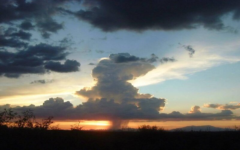 Thunderstorm at Sunset — Orange