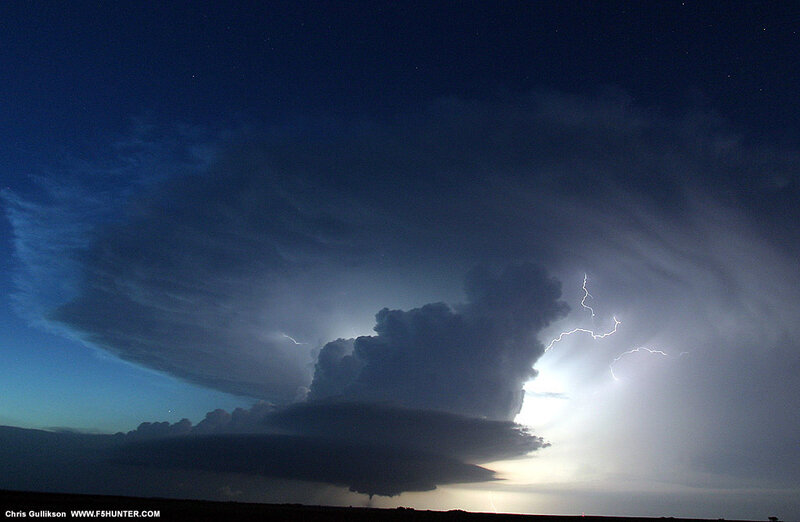Thunderstorm Cloud — Blue, Dramatic, Night