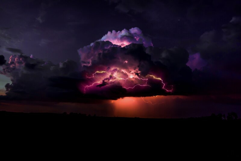 Thunderstorm Cloud — Purple