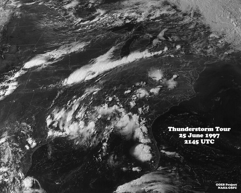 Thunderstorm over North America