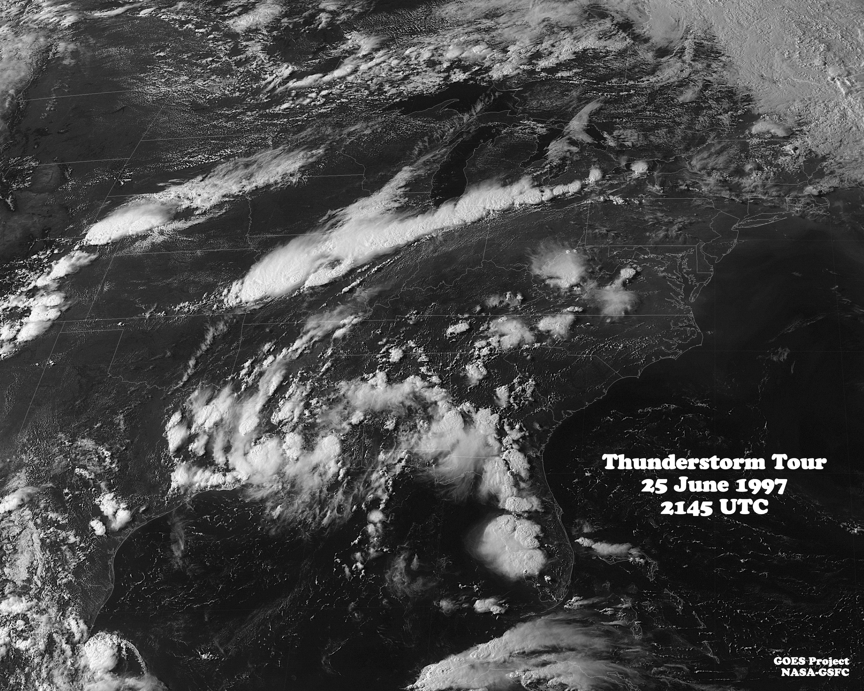 Thunderstorm over North America