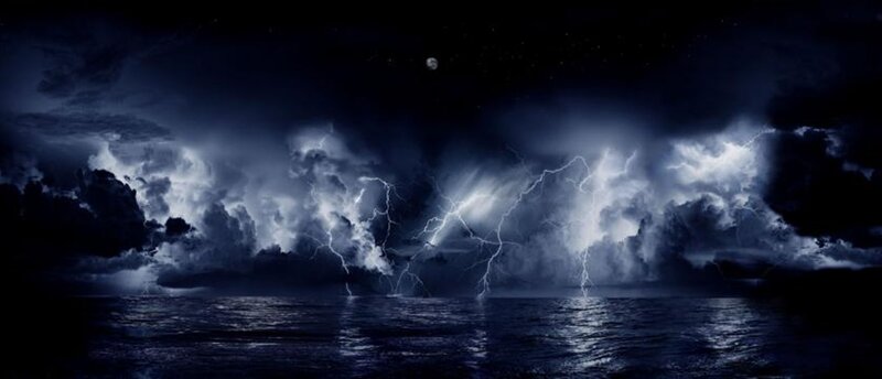 Thunderstorm over Ocean