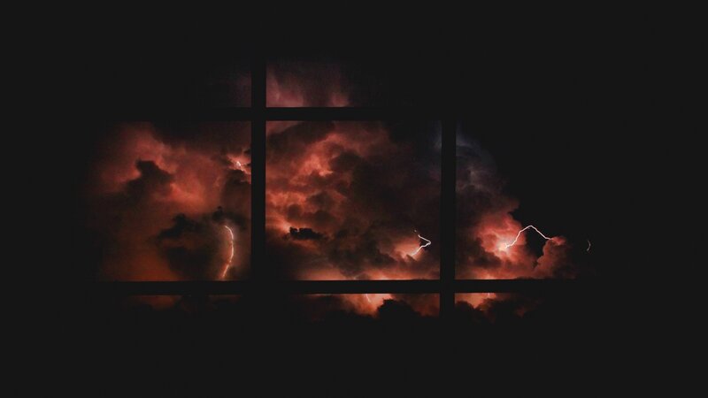 Thunderstorm Through Window