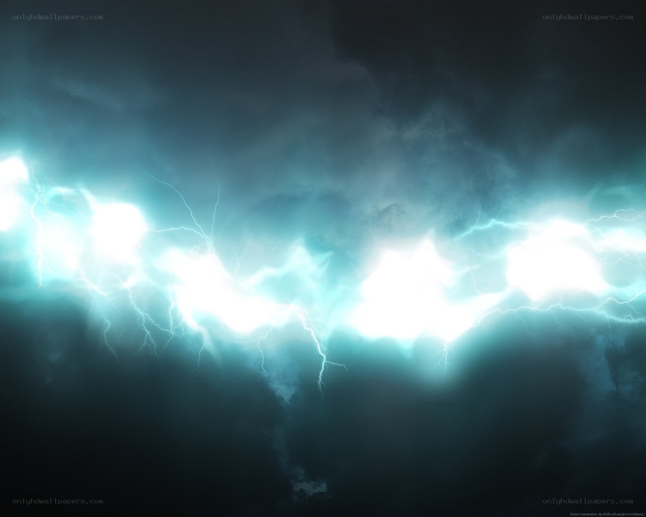 Thunderstorm with lightning