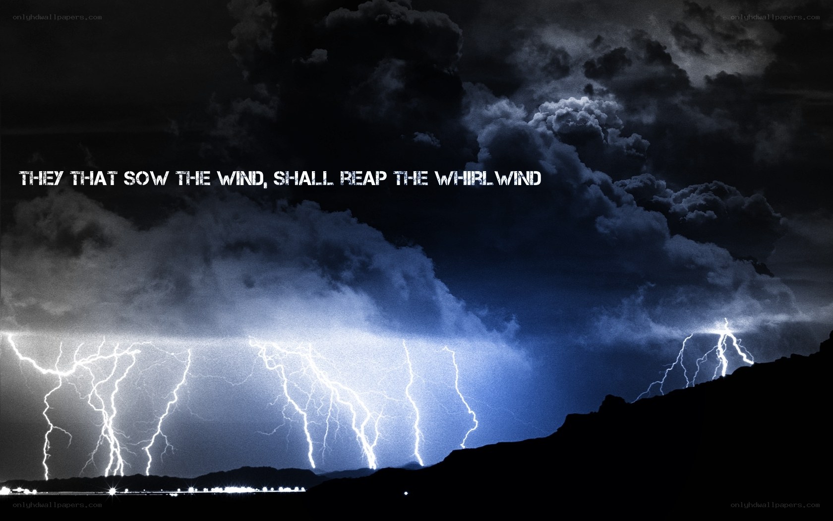 Thunderstorm with lightning
