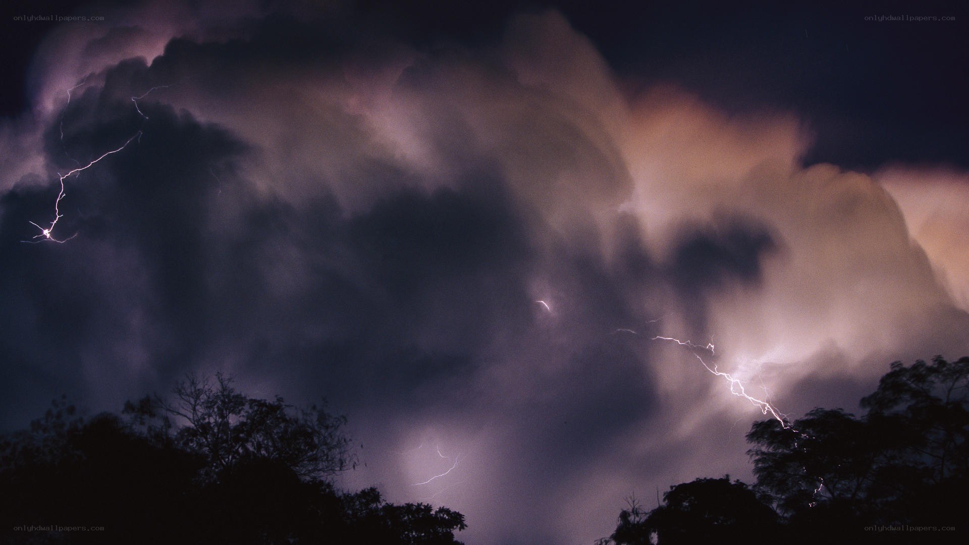 Thunderstorm with lightning