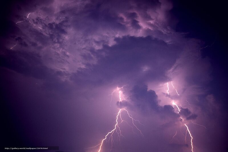 Thunderstorm with lightning