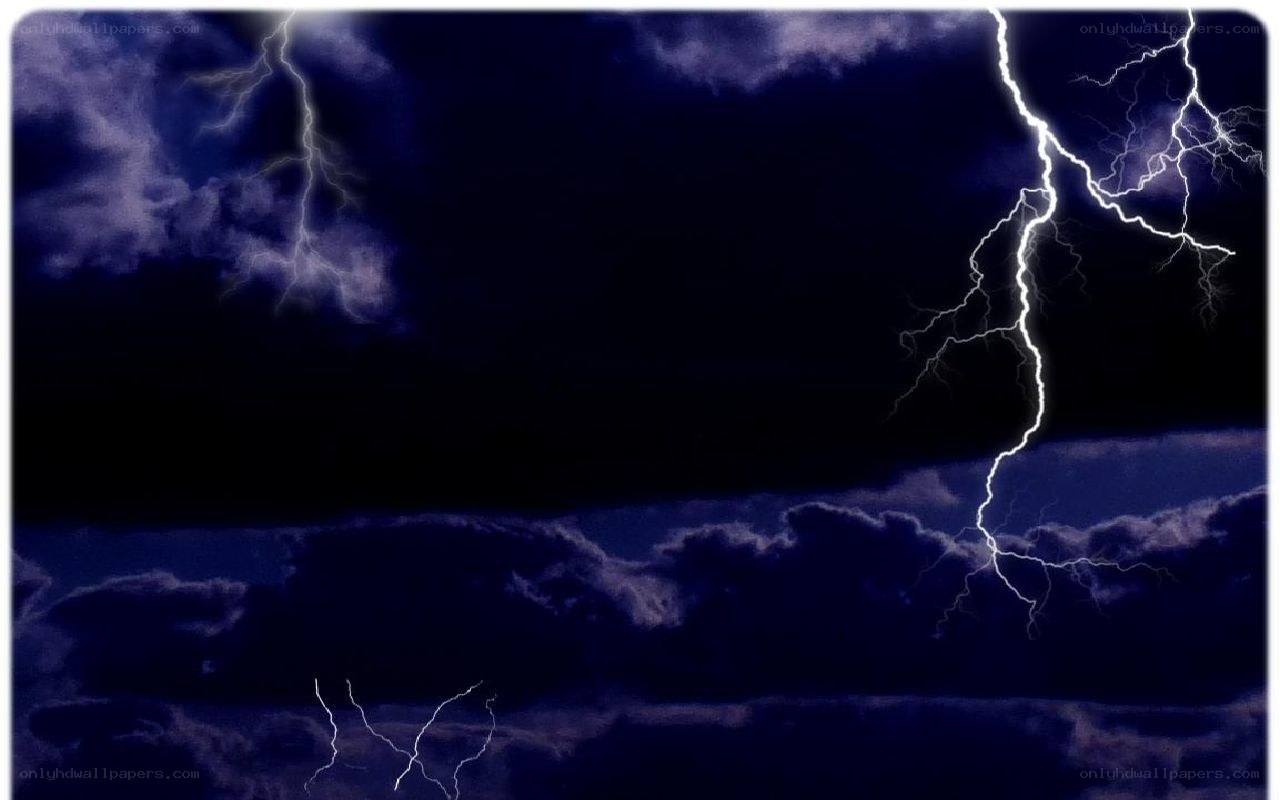 Thunderstorm with lightning