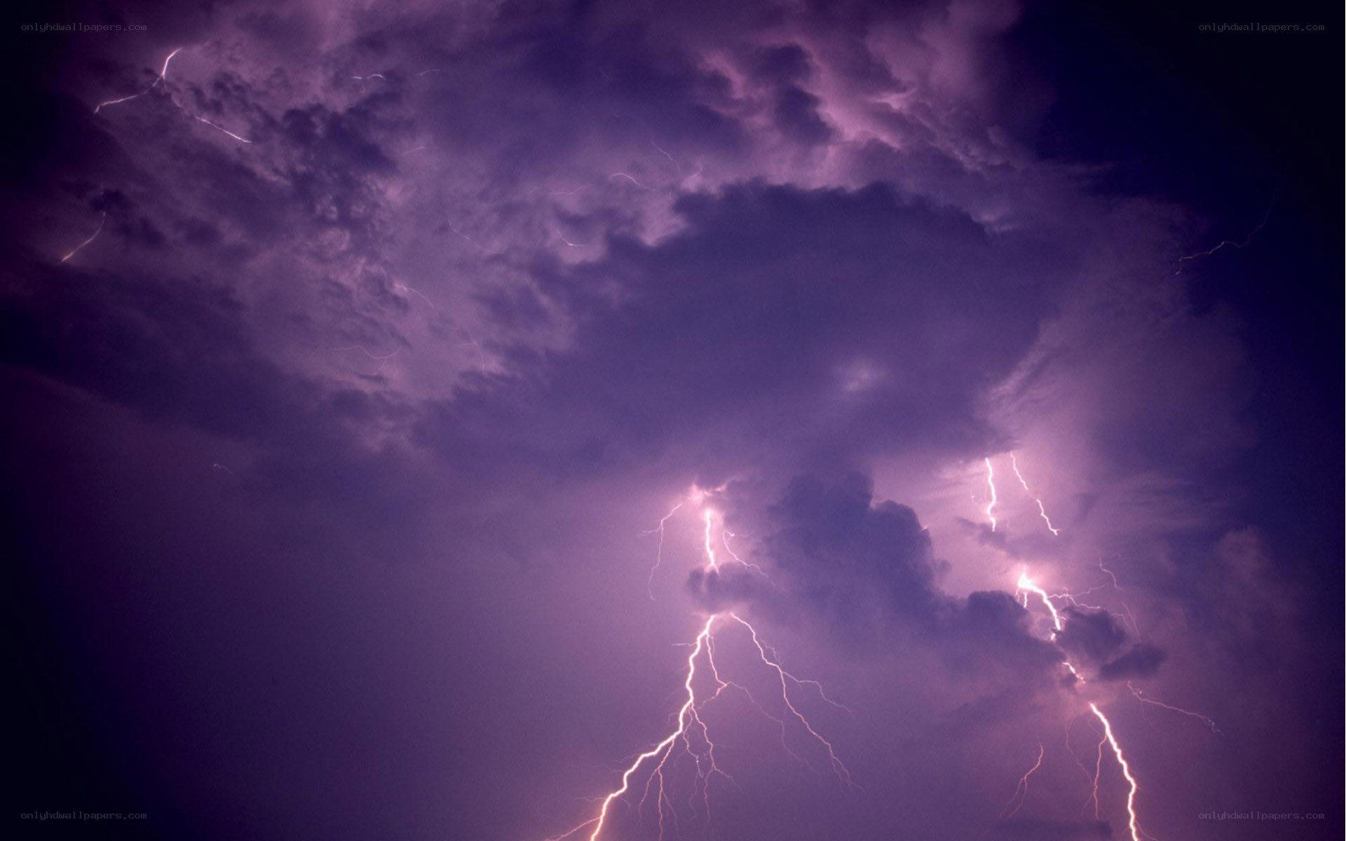 Thunderstorm with lightning