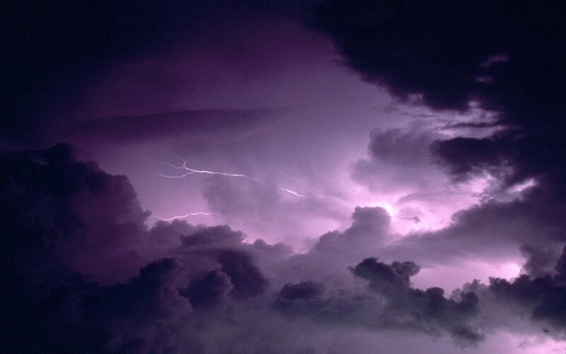 Thunderstorm with lightning