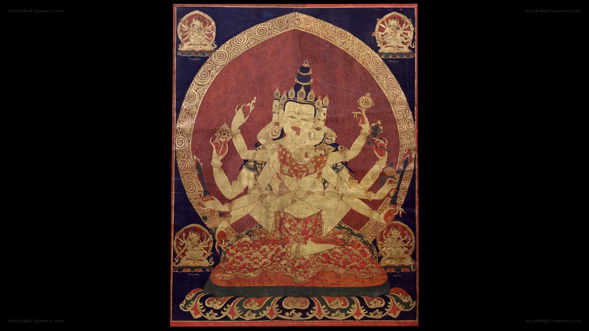 Tibetan Buddhist deity thangka