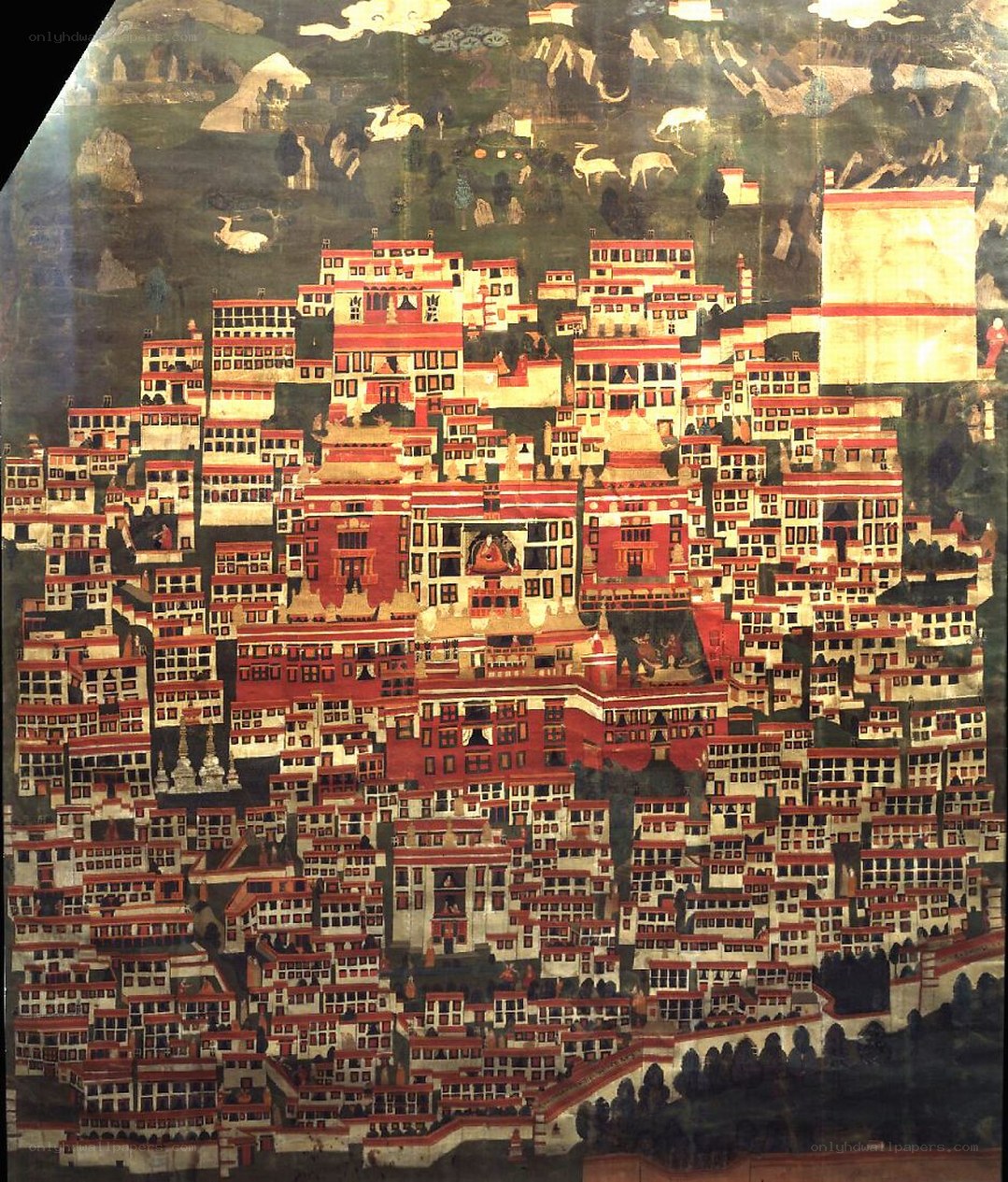 Tibetan monastery painting