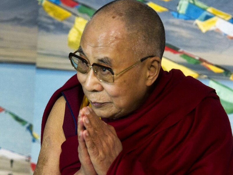 Tibetan Monk in Red Robe