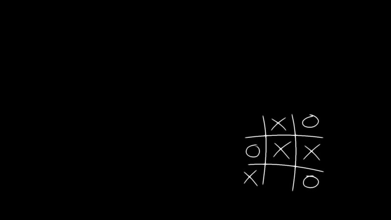 Tic-tac-toe Game — Black, Neutral