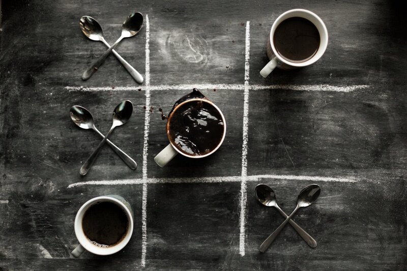 Tic-tac-toe Game with Coffee