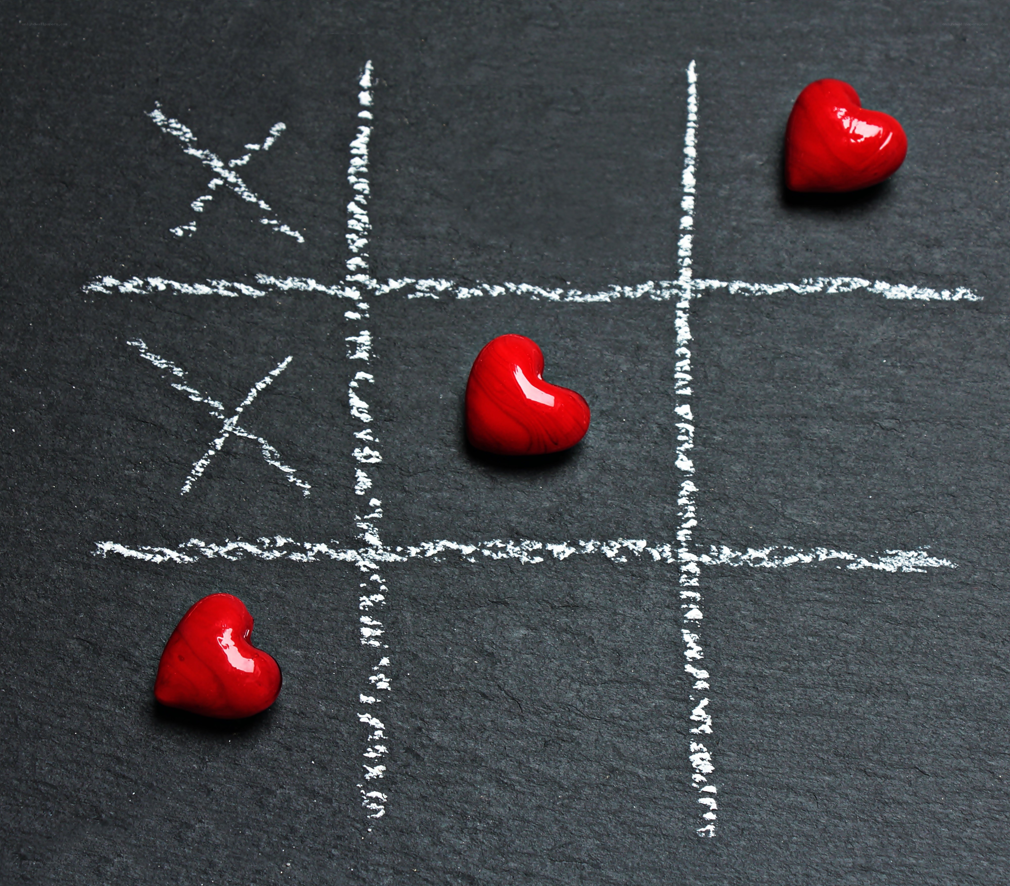 tic-tac-toe game with hearts