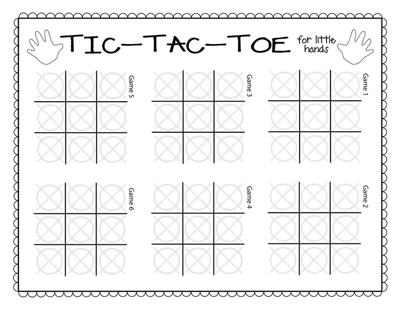 Tictactoe Game Sheet