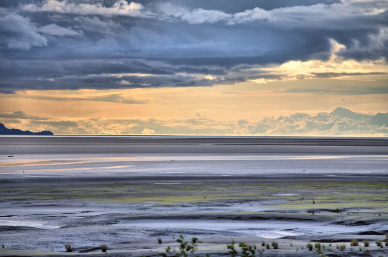 Tidal Flat at Sunset