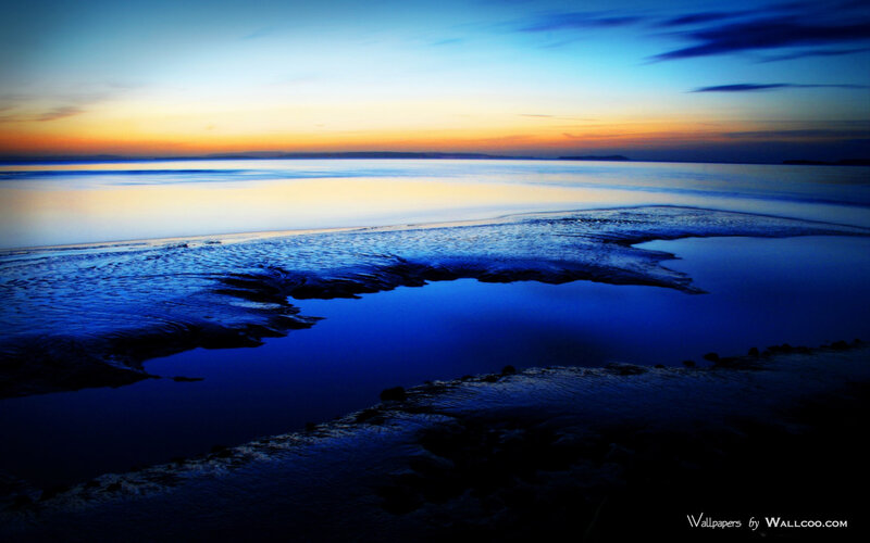 Tidal Flats at Dusk