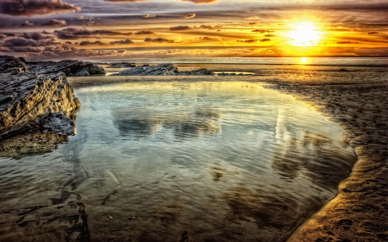 Tidal Pool at Sunset