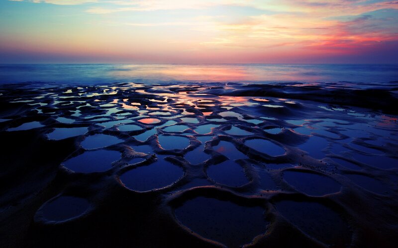 Tidal Pools at Sunset