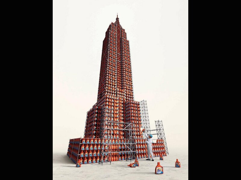 Tide bottle skyscraper