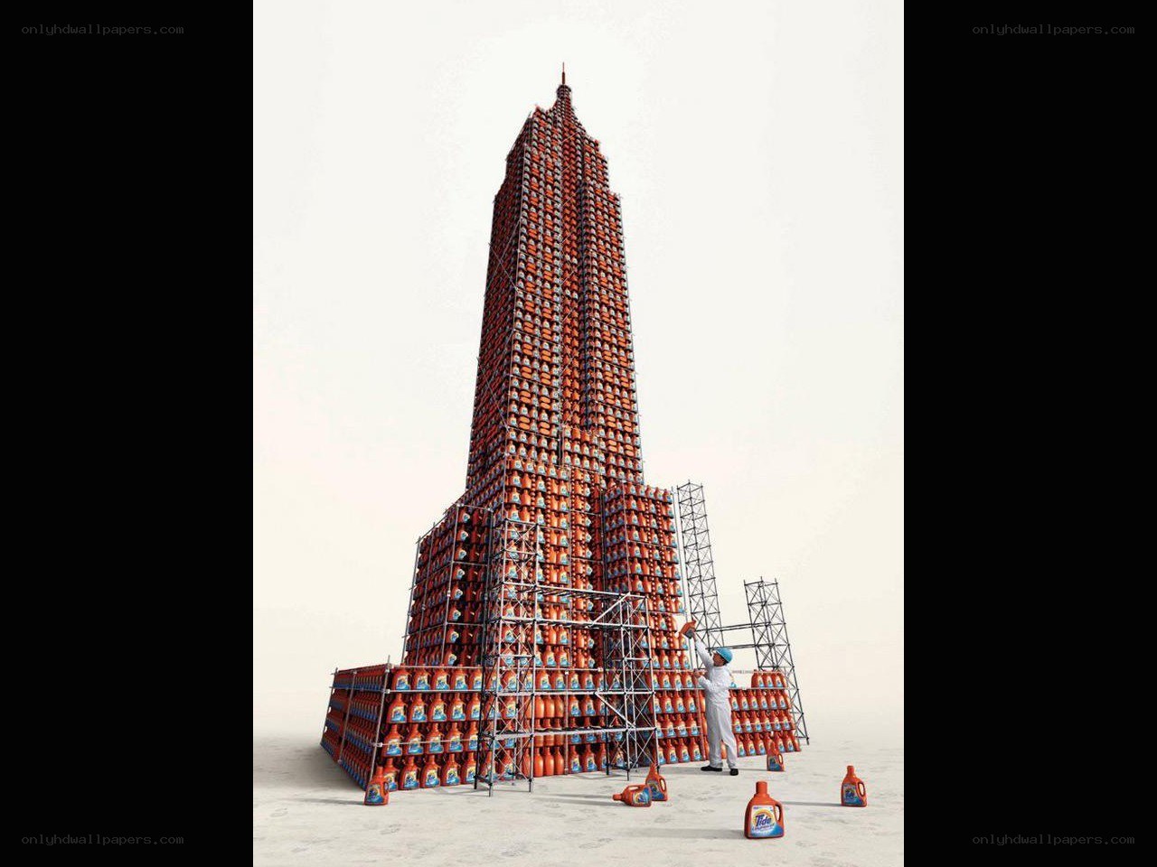 Tide bottle skyscraper