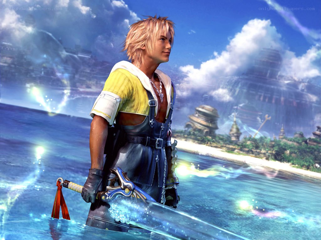 Tidus by the sea