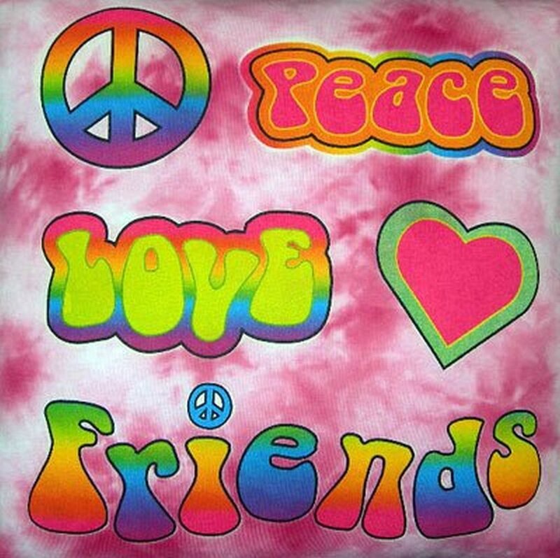 Tie-dye Fabric with Symbols
