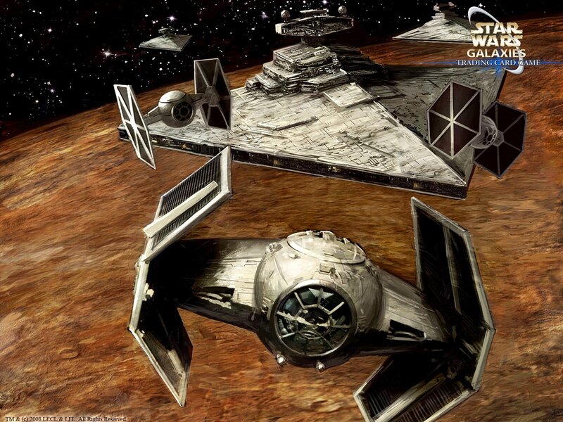 TIE Fighter and Star Destroyer